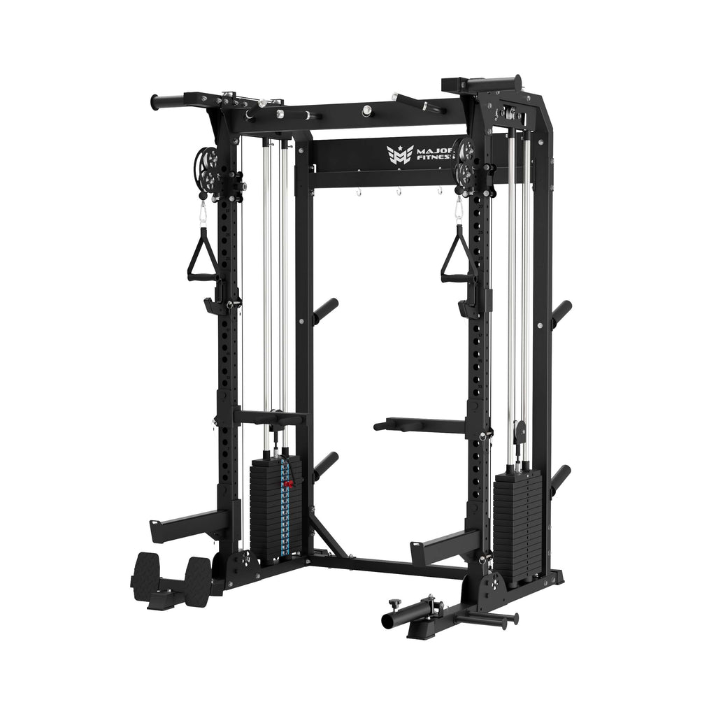 F22 Pro Power Rack All-In-One Home Gym, with dual independent pulley system