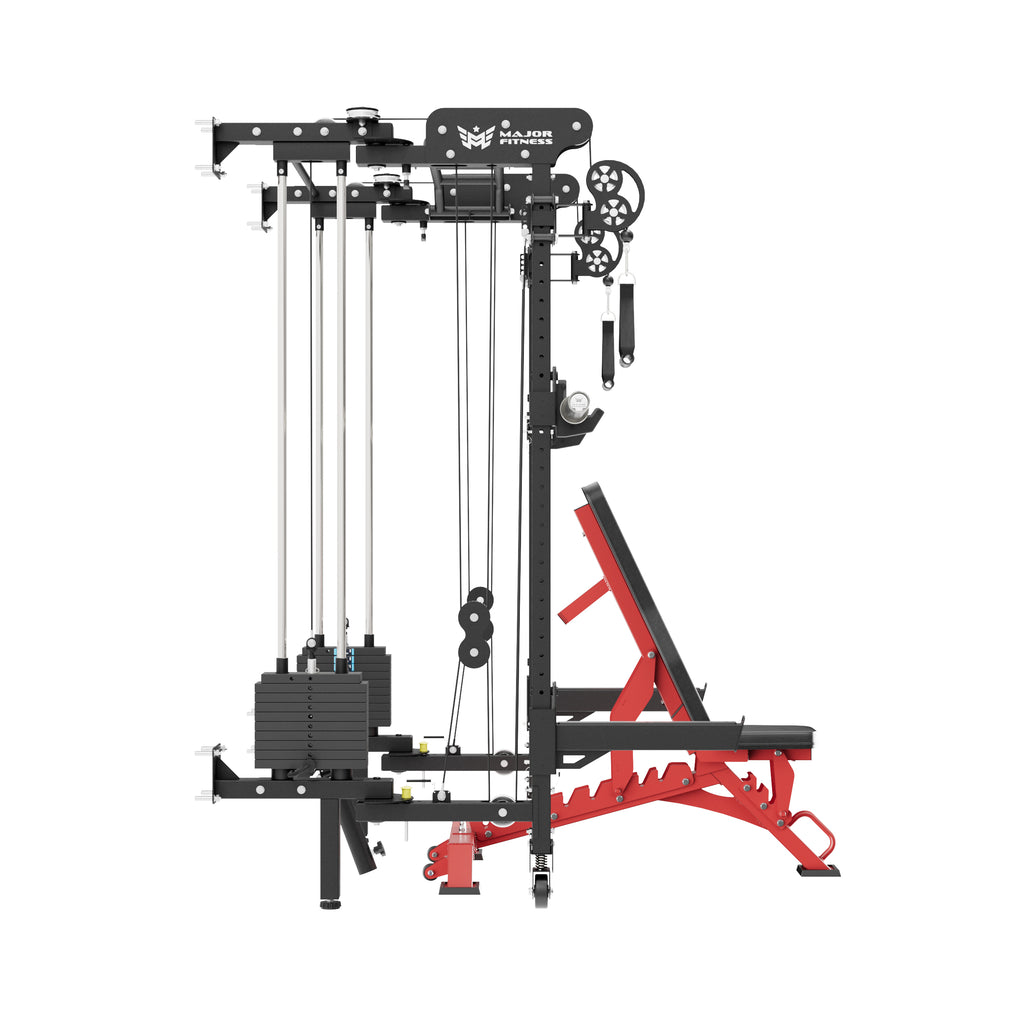 Lightning F35 Pro Wall Mounted Folding Power Rack All-In-One Home Gym