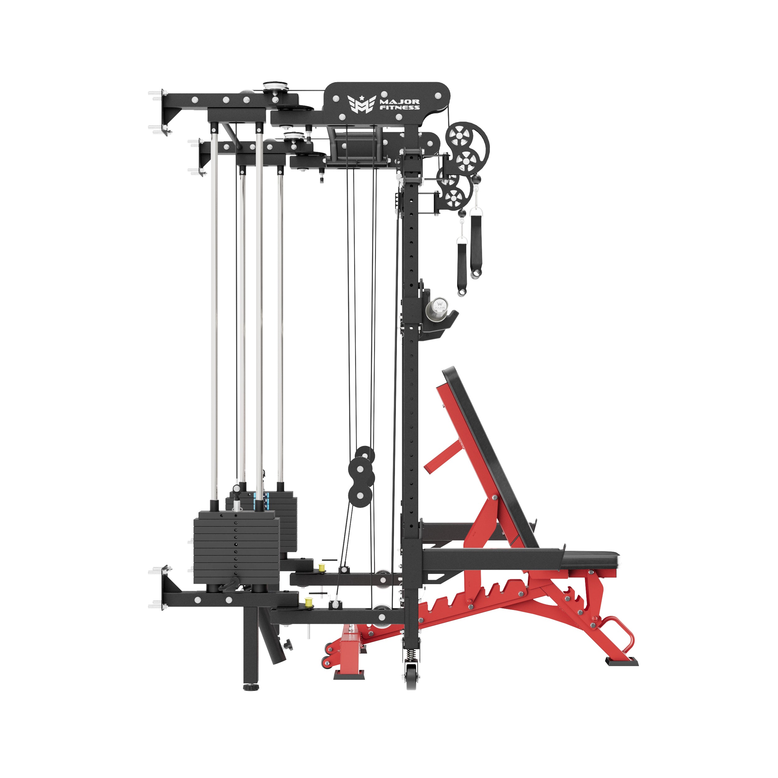 Lightning F35 Pro Wall Mounted Folding Power Rack All-In-One Home Gym