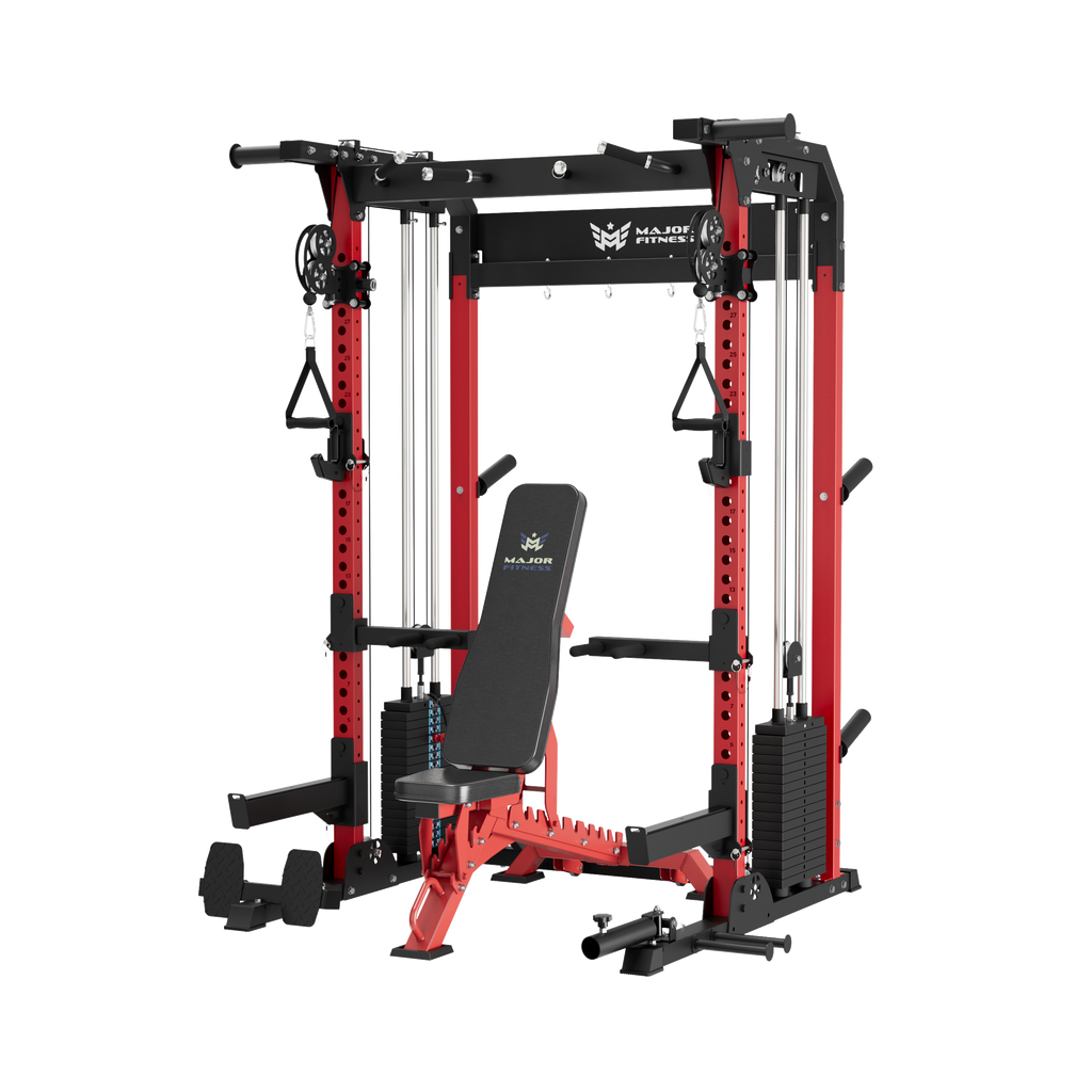 F22 Pro Power Rack All-In-One Home Gym, with dual independent pulley system