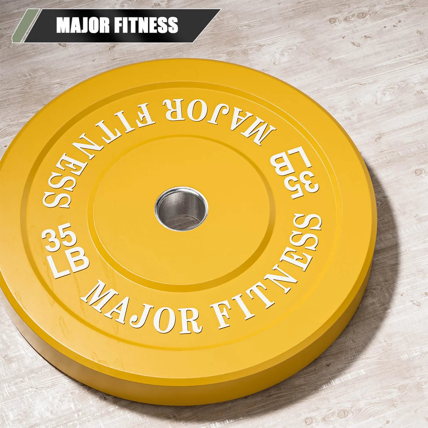 Low Bounce Weight Plates – 35 lb – Yellow – 2 pcs