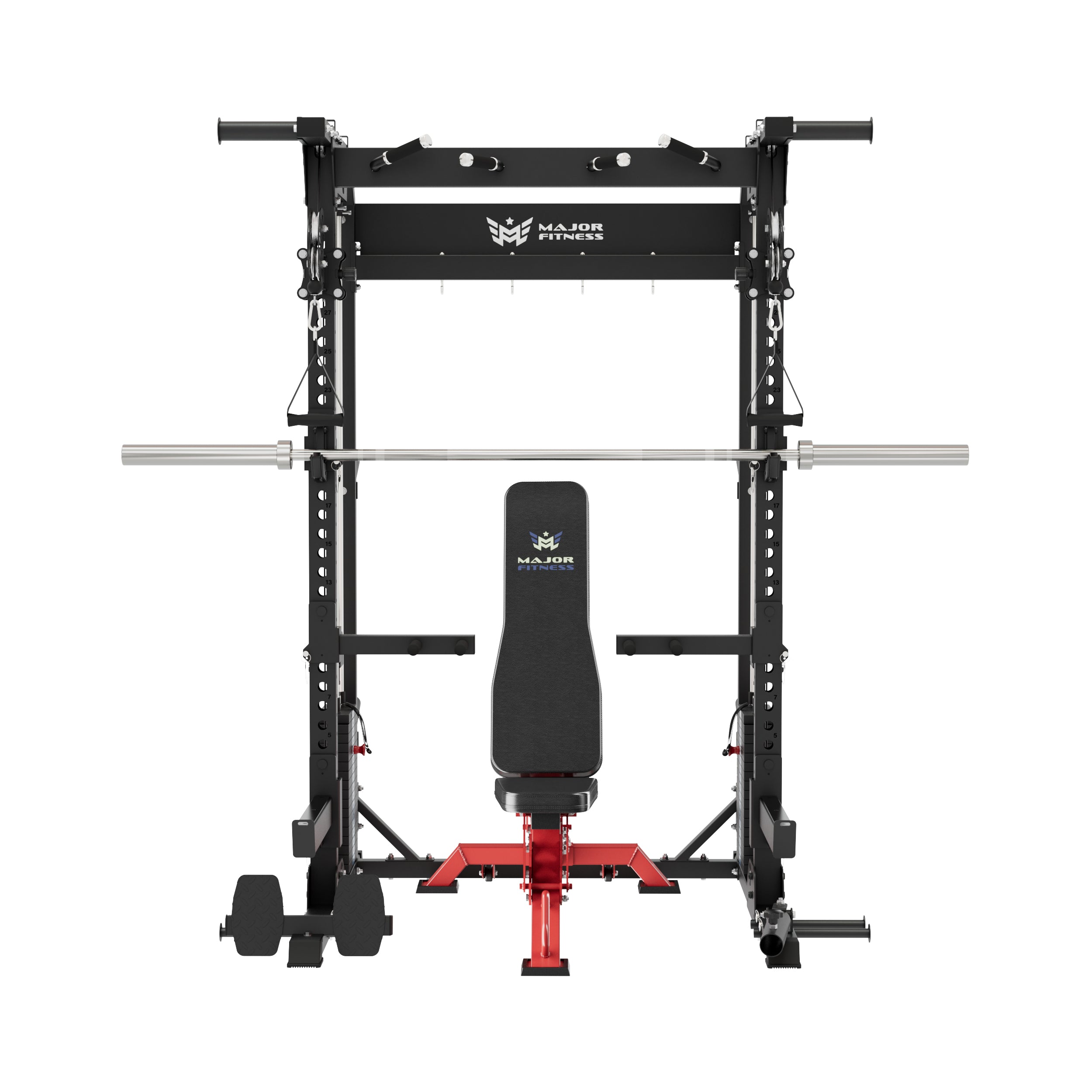 F22 Pro Power Rack All-In-One Home Gym, with dual independent pulley system
