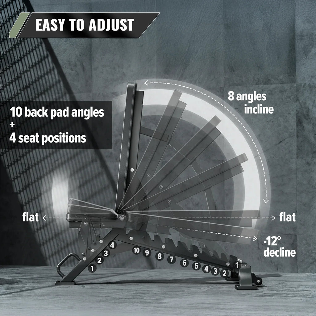 Adjustable Bench | 1300Lbs Capacity Weight Bench PLT01