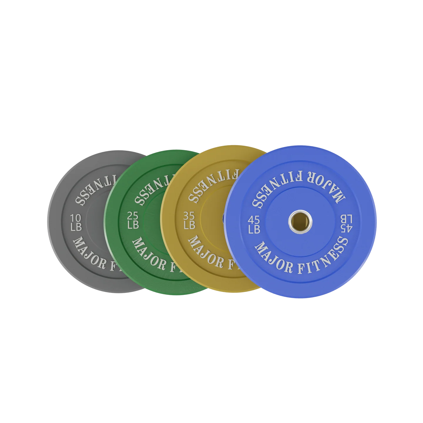 Low Bounce Weight Plates – 10 + 25 + 35 + 45 lb – Multicolor – 8 pcs