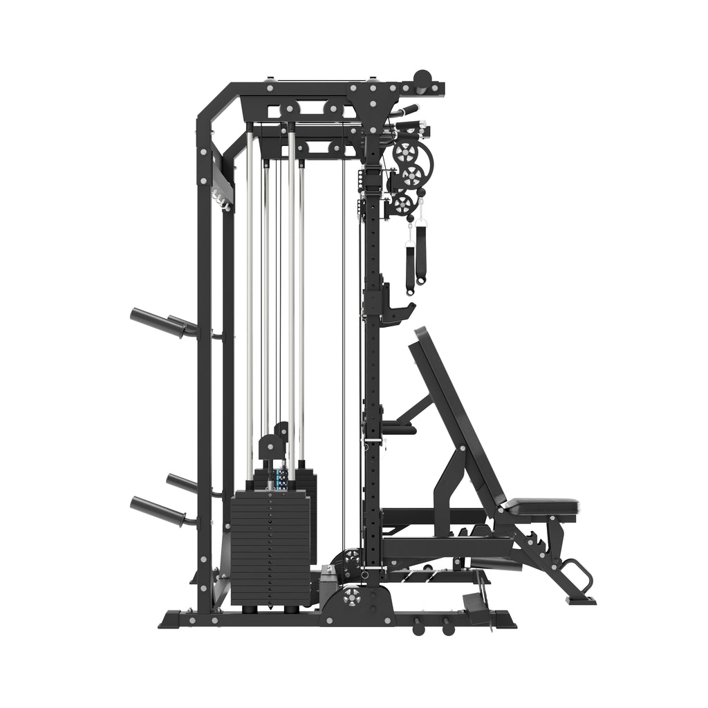 F22 Pro Power Rack All-In-One Home Gym, with dual independent pulley system