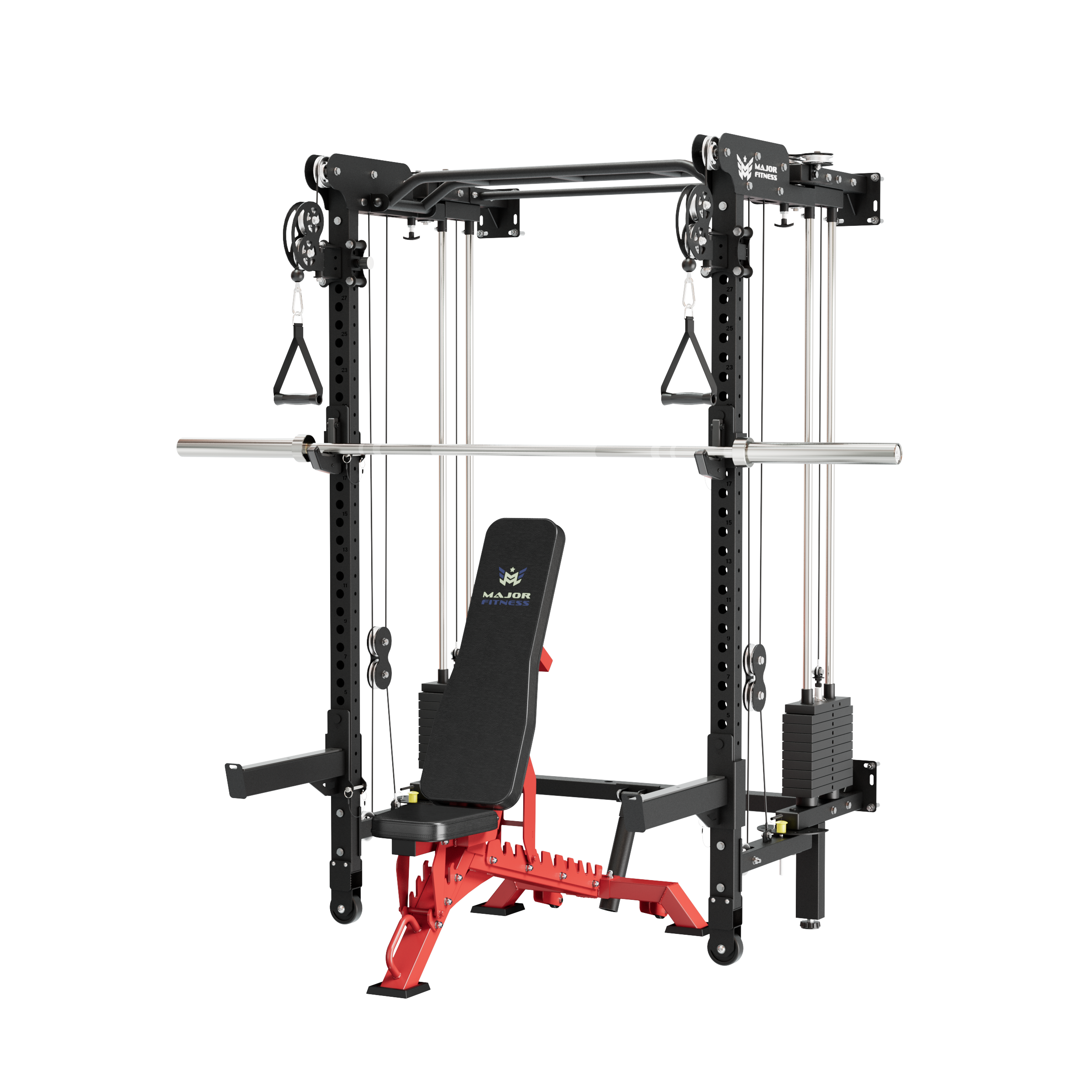 Lightning F35 Pro Wall Mounted Folding Power Rack All-In-One Home Gym