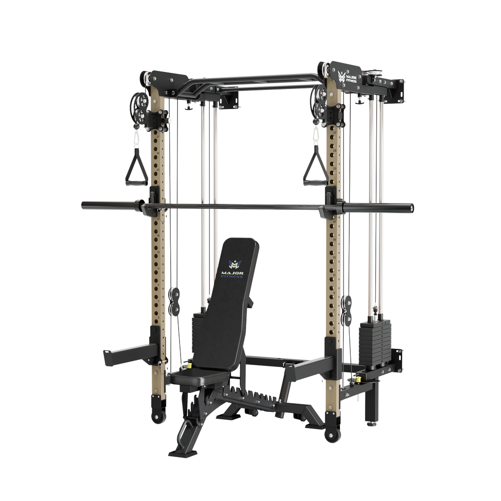 Lightning F35 Pro Wall Mounted Folding Power Rack All-In-One Home Gym