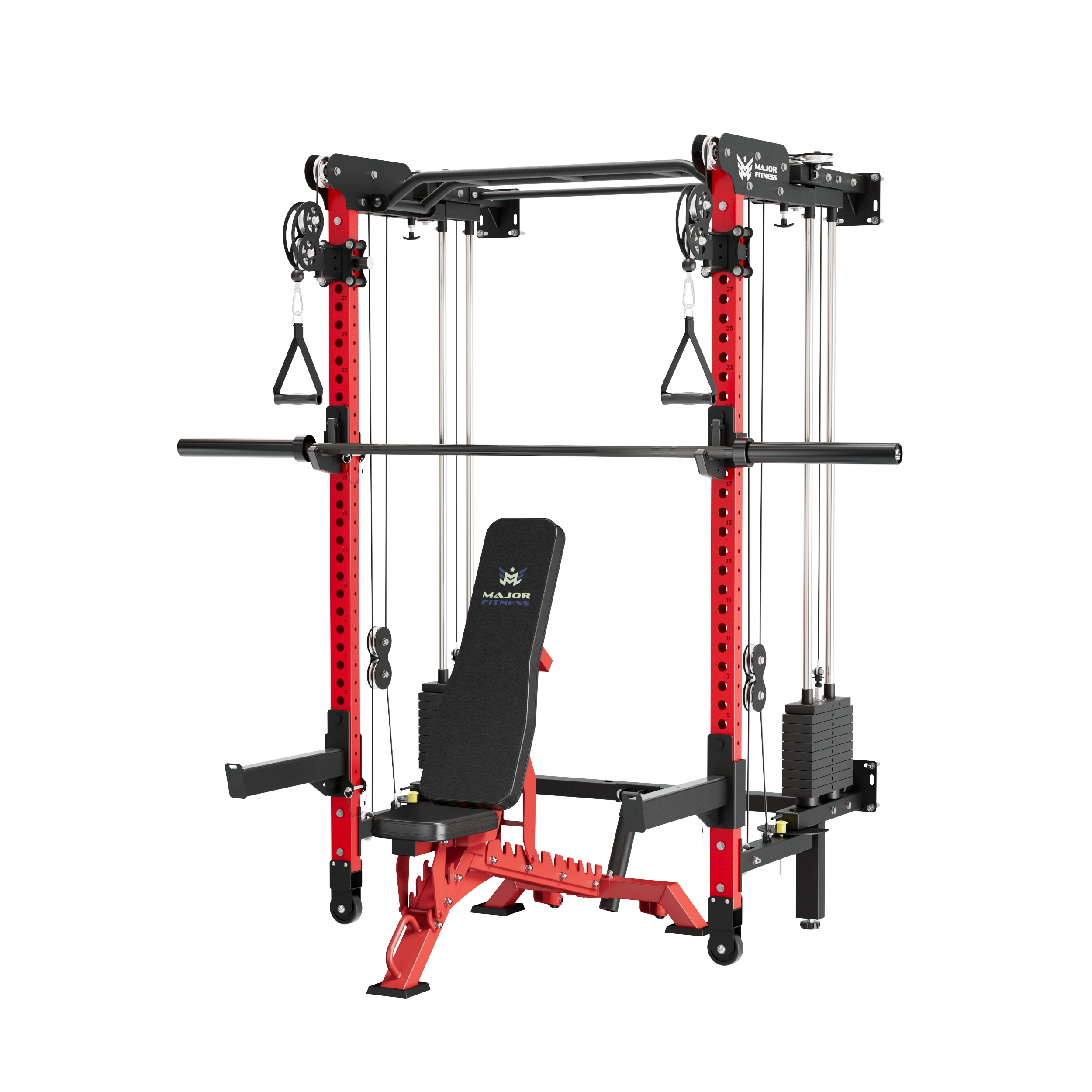 Lightning F35 Pro Wall Mounted Folding Power Rack All-In-One Home Gym