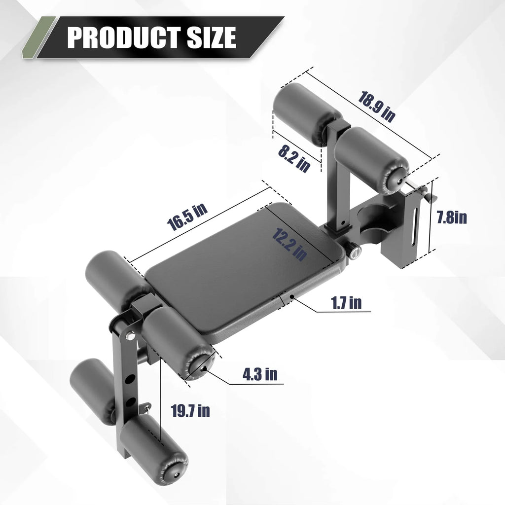 Rack Mounted Leg Extension Accessory – 2×3" Upright – Black