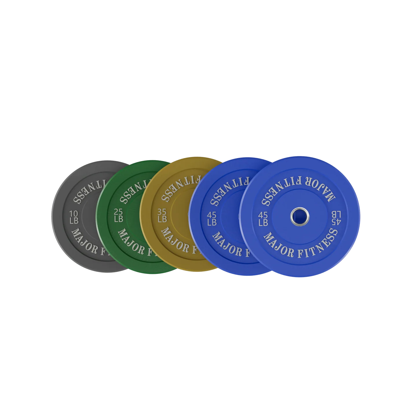 Low Bounce Weight Plates – 10 + 25 + 35 + 45 lb – Multicolor – 10 pcs