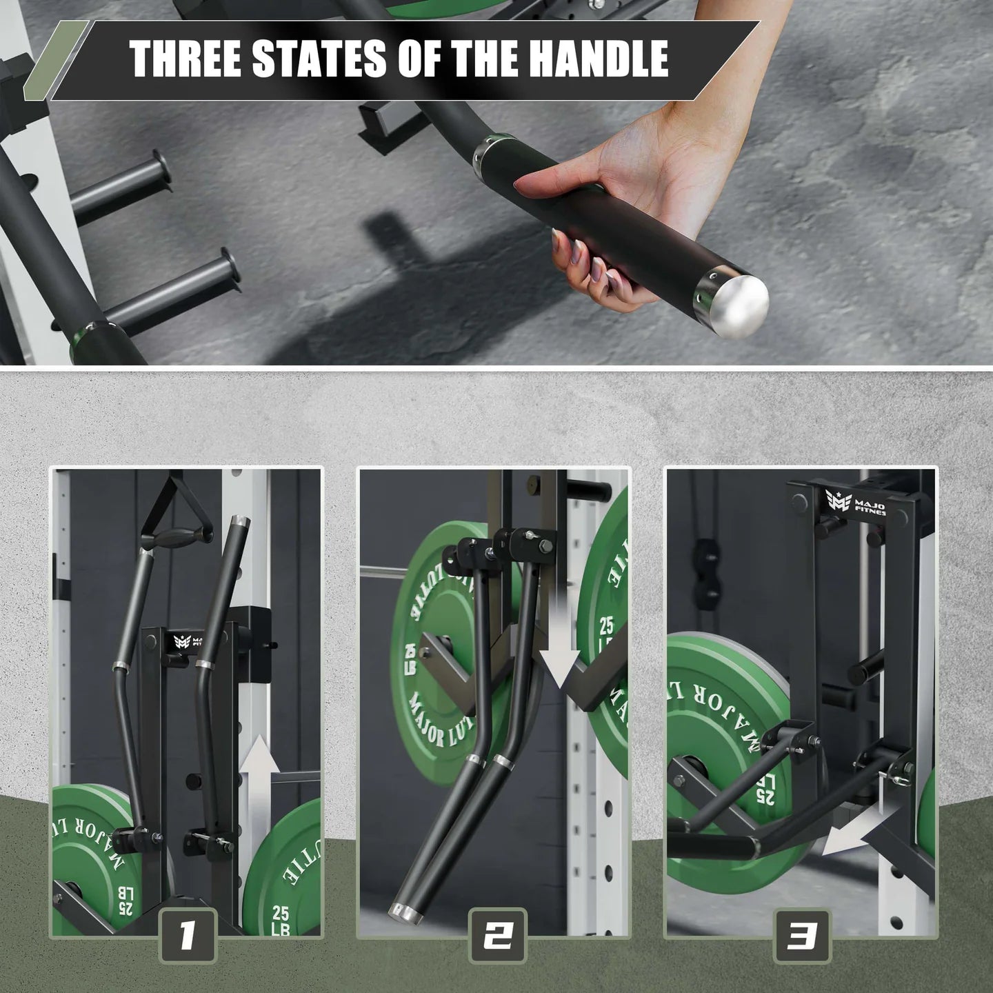 Shoulder Lateral Raise Accessory – 2×3" Upright – Black